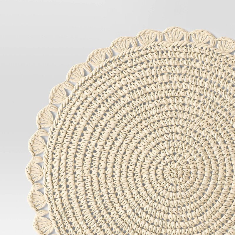 slide 4 of 4, 2pk Paper Charger Scallop - Threshold™, 2 ct