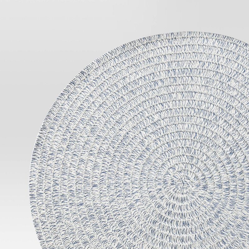 slide 4 of 4, 2pk Paper Charger Blue Heathered - Threshold™, 2 ct