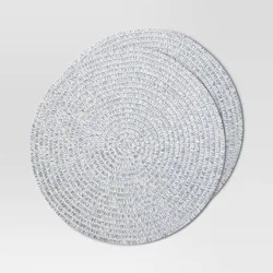 2pk Paper Charger Blue Heathered - Threshold™