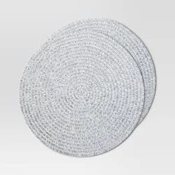 2pk Paper Charger Blue Heathered - Threshold™