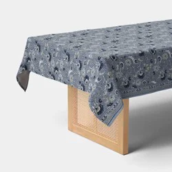 84"x60" Tablecloth Blue Floral - Threshold™