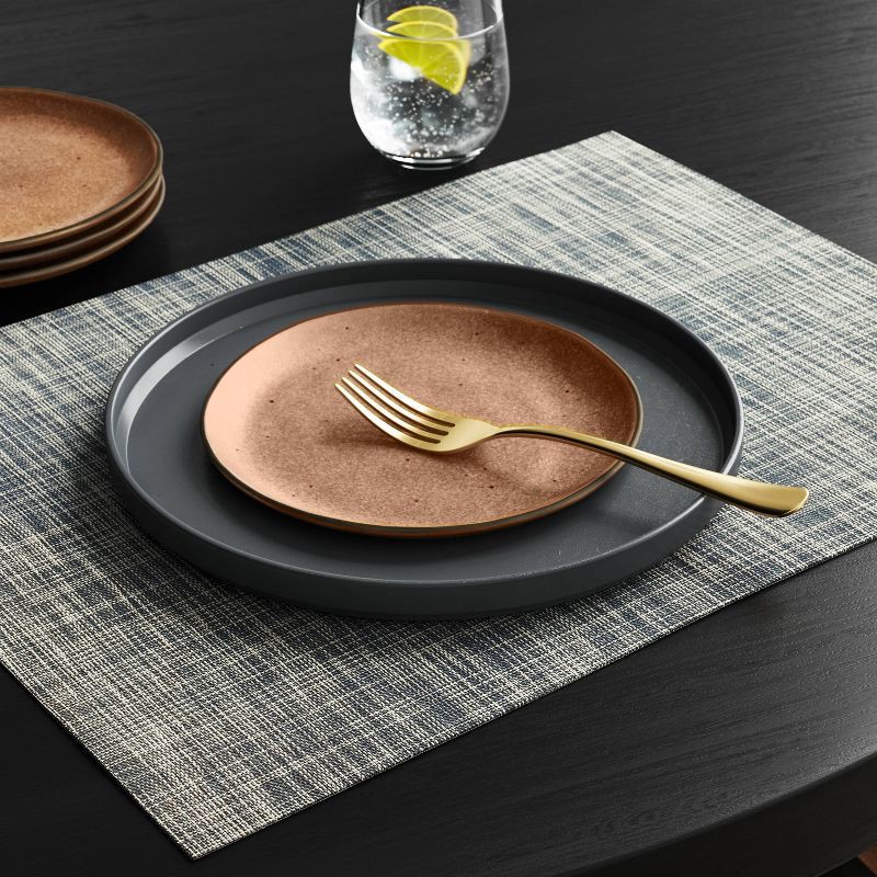 slide 2 of 4, 2pk Placemat Gray Vinyl - Threshold™, 2 ct