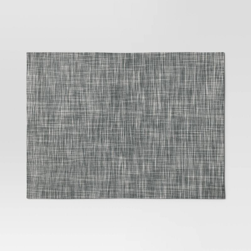 slide 3 of 4, 2pk Placemat Gray Vinyl - Threshold™, 2 ct