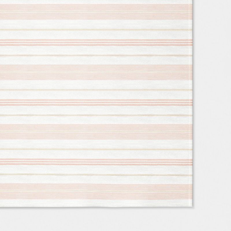 slide 3 of 3, 120"x60" Warm Striped Tablecloth - Threshold™, 1 ct