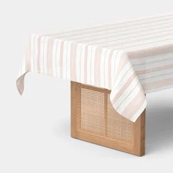 120"x60" Warm Striped Tablecloth - Threshold™
