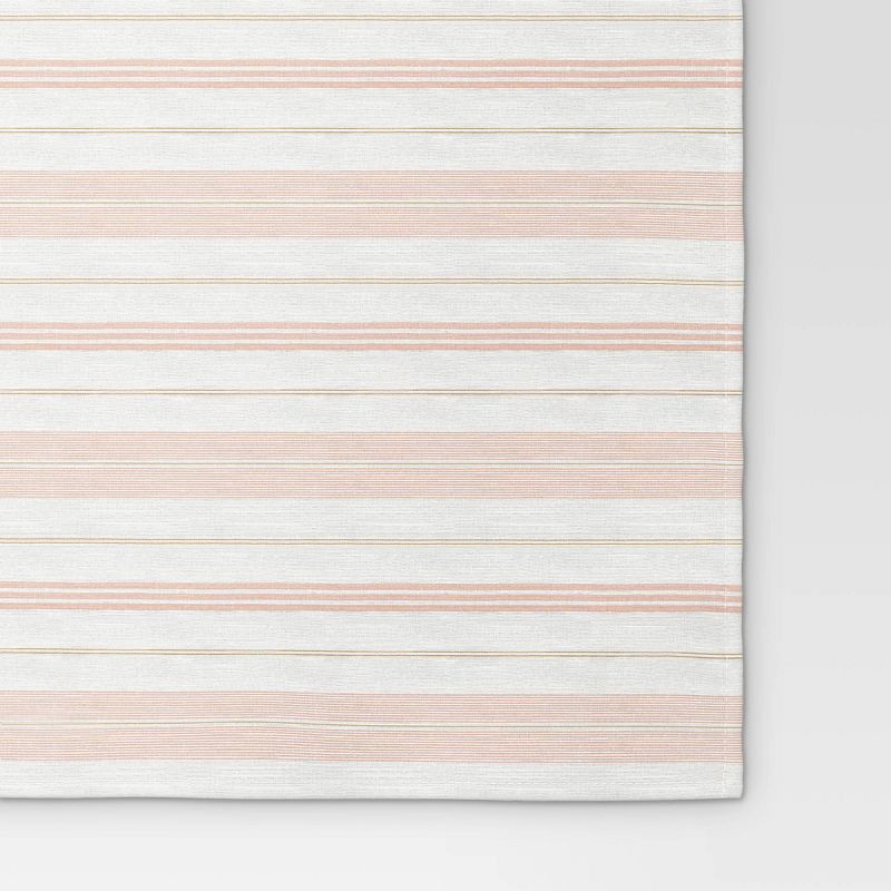 slide 3 of 3, 84"x60" Warm Striped Tablecloth - Threshold™, 1 ct