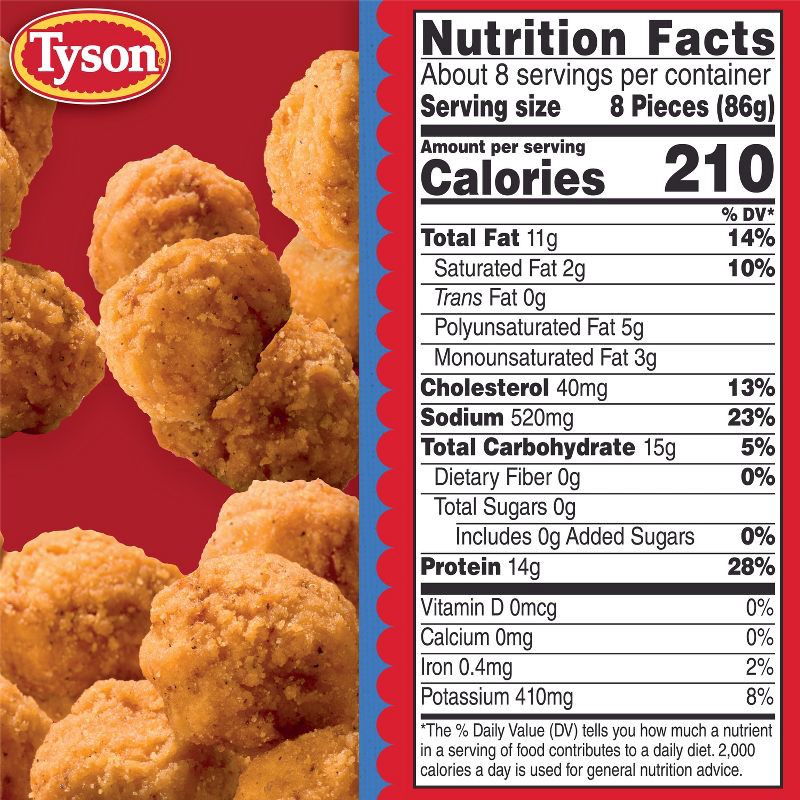 slide 7 of 13, Tyson Popcorn Chicken - Frozen - 25oz, 25 oz