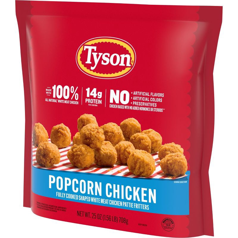 slide 10 of 13, Tyson Popcorn Chicken - Frozen - 25oz, 25 oz