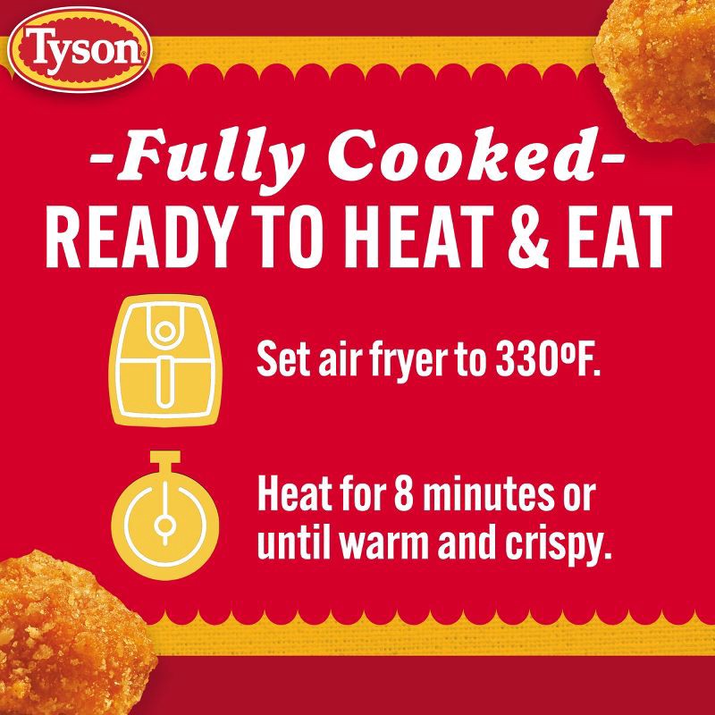 slide 4 of 7, Tyson Cheesy Popcorn Chicken - Frozen - 25oz, 25 oz
