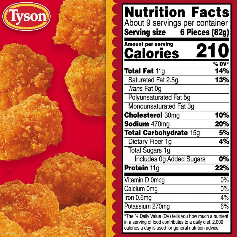 slide 7 of 7, Tyson Cheesy Popcorn Chicken - Frozen - 25oz, 25 oz