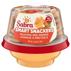 Sabra Snackers Roasted Red Pepper Hummus with Pretzels 4.56 oz