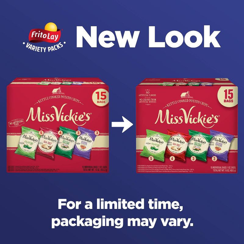 slide 3 of 8, Frito-Lay Miss Vickies Mix Variety Pack - 15oz, 15 oz
