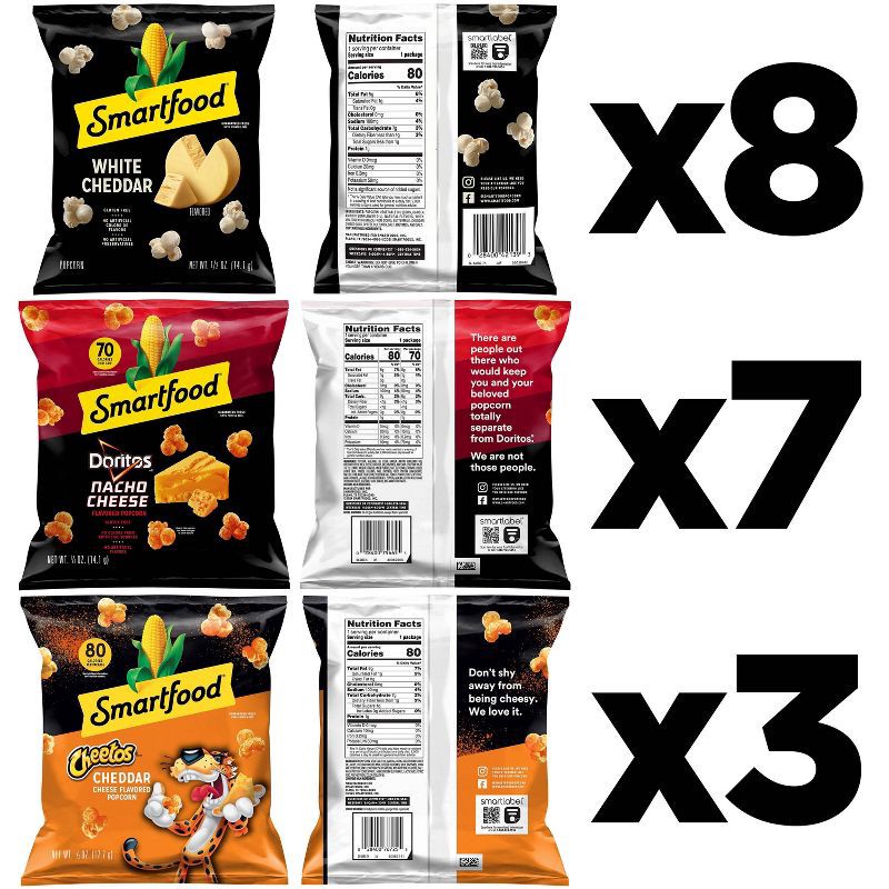 slide 3 of 8, Frito-Lay Smartfood Mix Variety Pack - 9oz/18ct, 18 ct; 9 oz