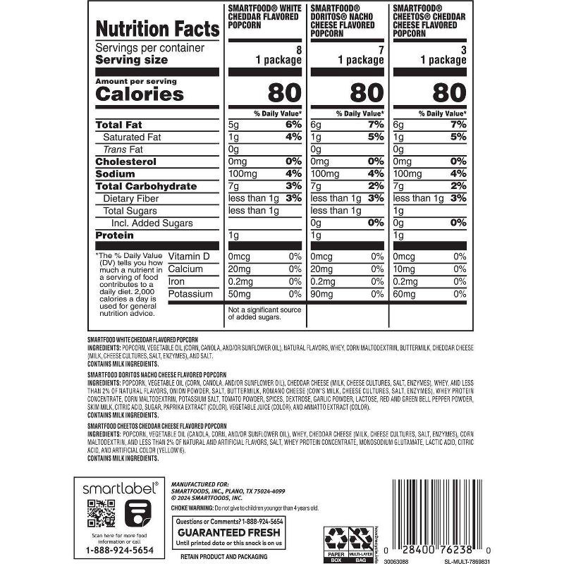 slide 8 of 8, Frito-Lay Smartfood Mix Variety Pack - 9oz/18ct, 18 ct; 9 oz