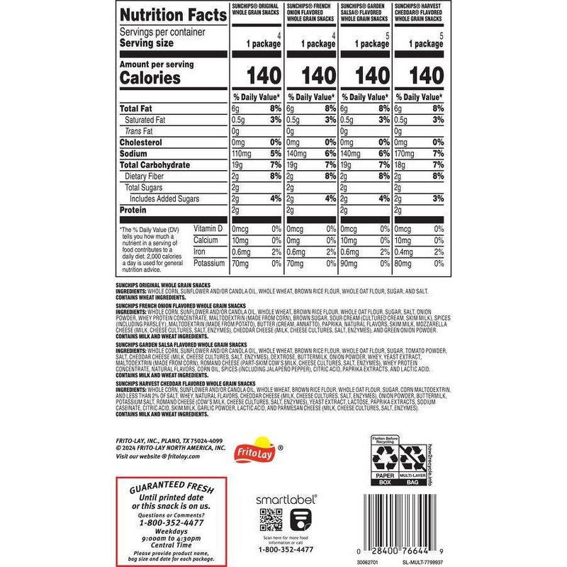 slide 2 of 9, Frito-Lay Sunchips Mix Variety Pack - 18oz, 18 oz