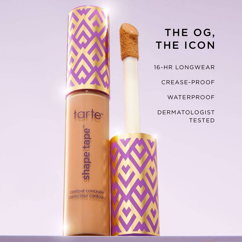 slide 7 of 9, tarte Travel-Size Shape Tape Concealer - 53G Deep Golden - 0.034oz - Ulta Beauty, 53 gram, 0.034 oz