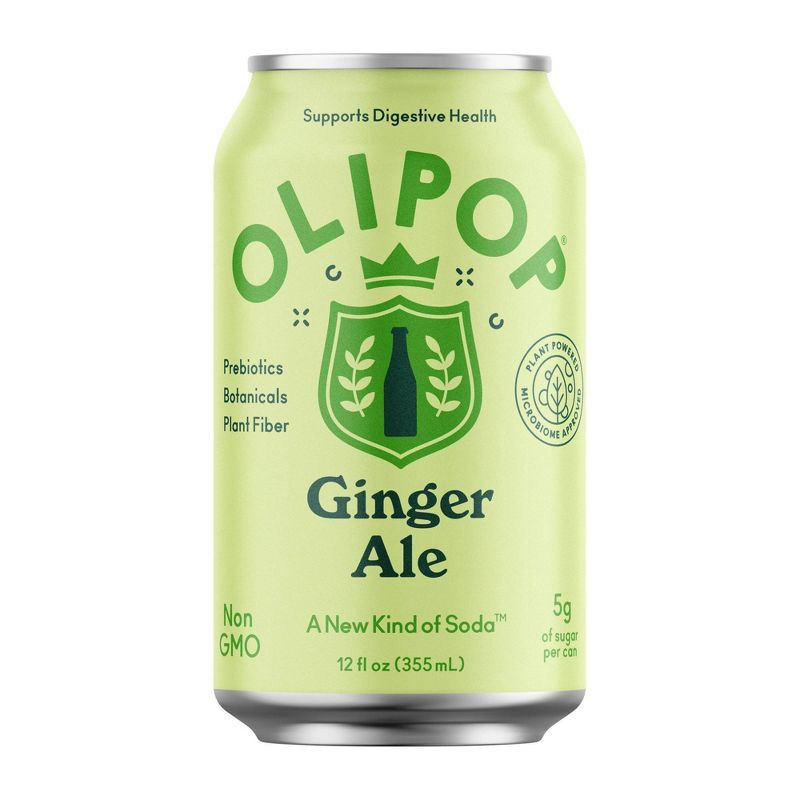 slide 2 of 8, OLIPOP Ginger Ale Soda - 4pk/12 fl oz, 4 ct; 12 fl oz