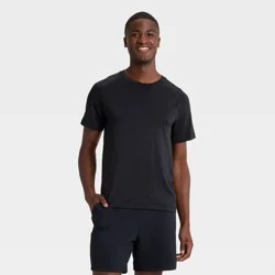 Men's Short Sleeve Seamless T-Shirt - All In Motion™ Black M