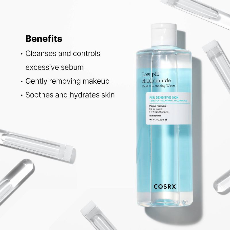 slide 3 of 5, COSRX Low pH Niacinamide Micellar Cleansing Water - 400ml - Ulta Beauty, 400 ml