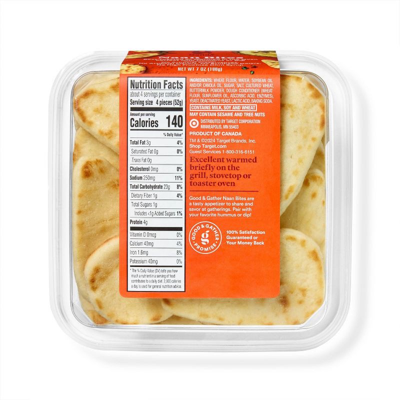slide 2 of 4, Mini Naan Dippers - 7oz Good & Gather™, 7 oz