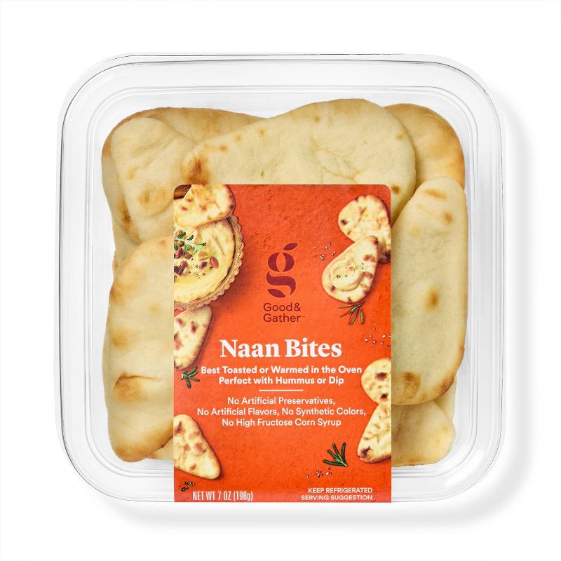 slide 1 of 4, Mini Naan Dippers - 7oz Good & Gather™, 7 oz