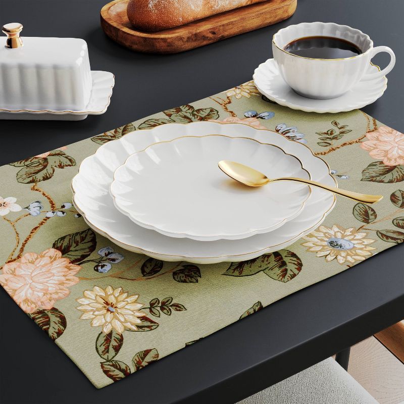 slide 2 of 4, 2pk Botanical Floral Placemat - Threshold™, 2 ct