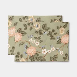 2pk Botanical Floral Placemat - Threshold™