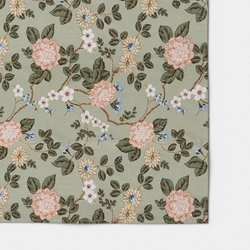 slide 3 of 3, 84"x60" Botanical Floral Tablecloth - Threshold™, 1 ct