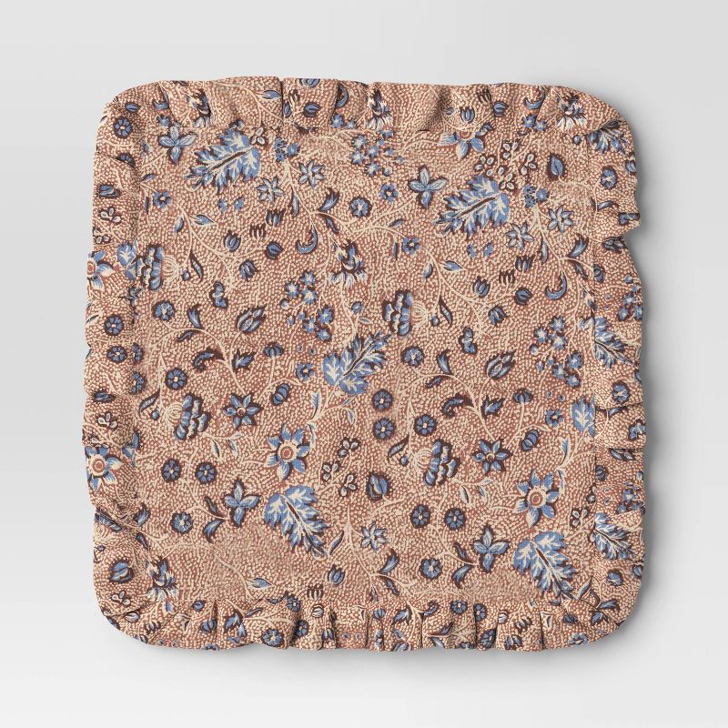 slide 3 of 4, 2pk Block Print Ruffle Napkins - Threshold™, 2 ct