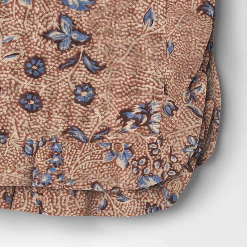 slide 4 of 4, 2pk Block Print Ruffle Napkins - Threshold™, 2 ct