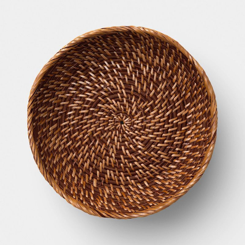 slide 3 of 3, Rattan Fruit Bowl Dark Walnut - Threshold™, 1 ct
