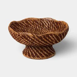 Rattan Fruit Bowl Dark Walnut - Threshold™