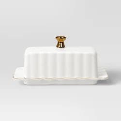 Ribbed Butter Dish - Threshold™