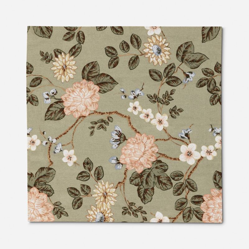 slide 3 of 5, 2pk Botanical Floral Napkins - Threshold™, 2 ct