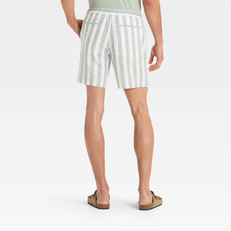 slide 2 of 3, Men's 7" Linen Pull-On Shorts - Goodfellow & Co™ Green XS, 1 ct