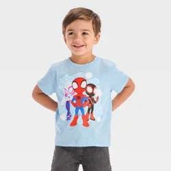 Toddler Boys' Marvel Spidey and His Amazing Friends T-Shirt - Light Blue 4T