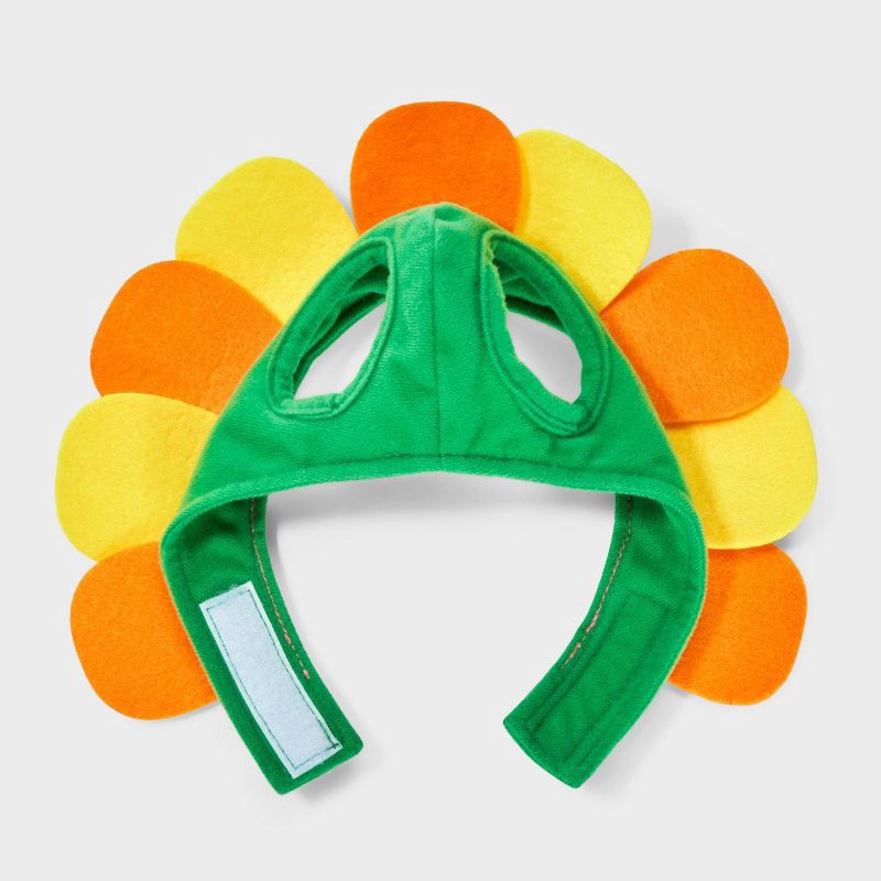 slide 2 of 4, Flower Cat Headpiece Costume - Boots & Barkley™ Orange One Size Fits Most, 1 ct