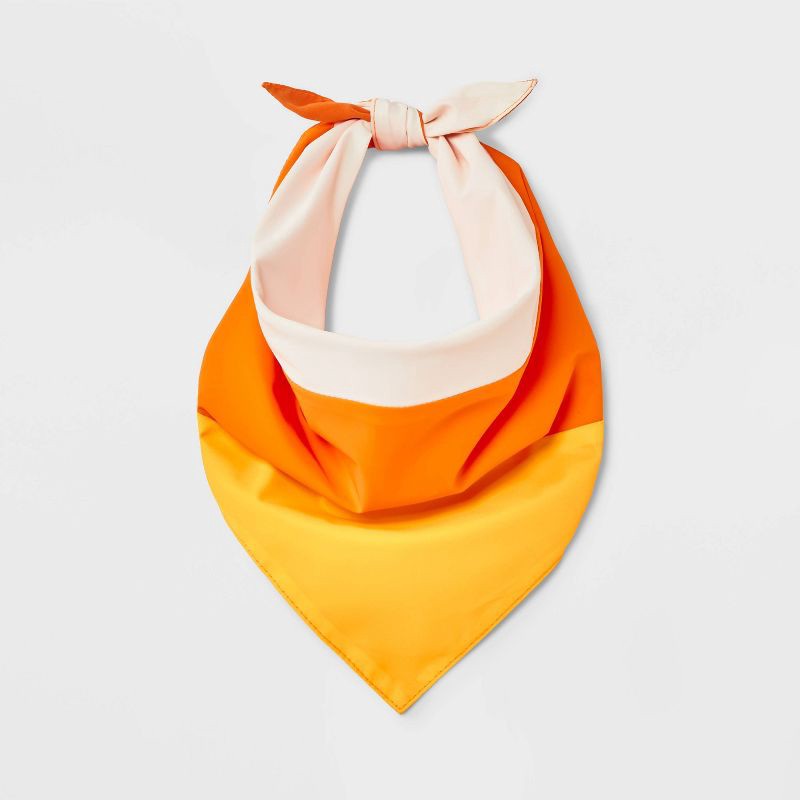 slide 2 of 4, Reflective Candy Corn Costume Dog Bandana - Boots & Barkley™ One Size Fits Most, 1 ct