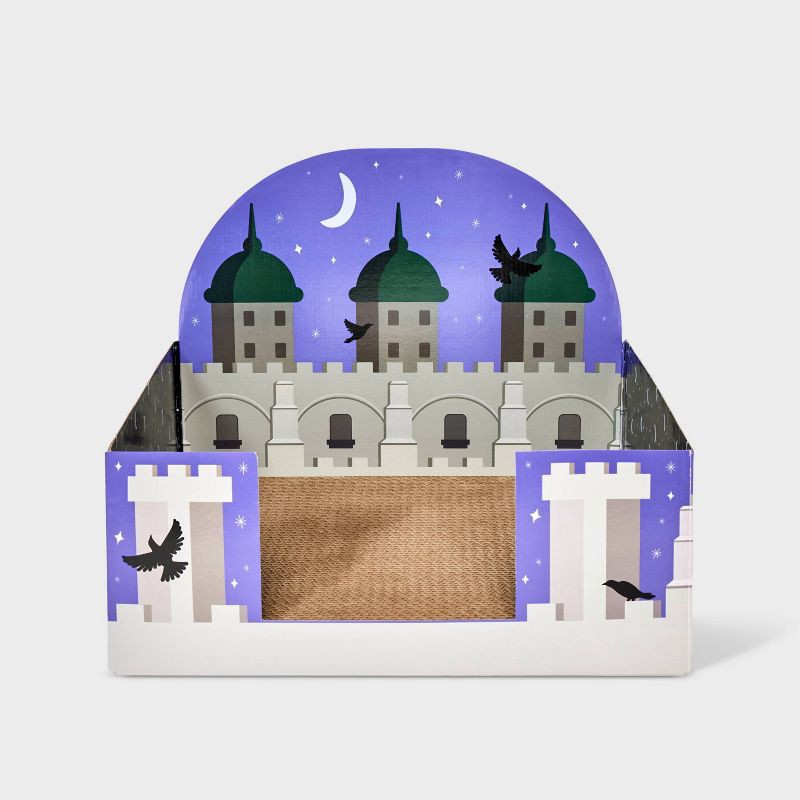slide 2 of 3, Castle Theme Cat Scratcher Pad - 15" - Boots & Barkley™, 1 ct
