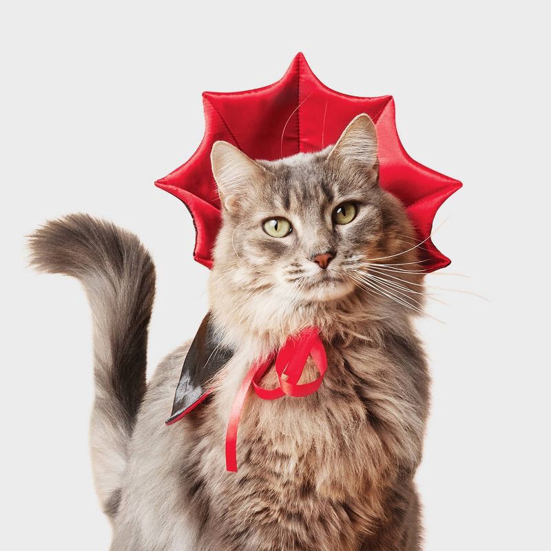 slide 1 of 5, Vampire Cape Cat Headpiece Costume - Boots & Barkley™ Black One Size Fits Most, 1 ct