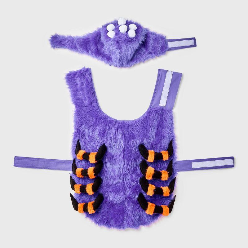 slide 2 of 5, Spider Costume Dog Full Body Costumes - Boots & Barkley™ Purple M, 1 ct