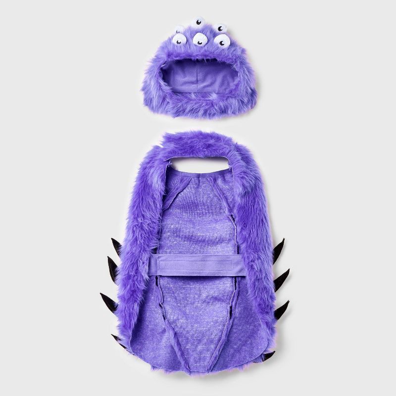 slide 3 of 5, Spider Costume Dog Full Body Costumes - Boots & Barkley™ Purple M, 1 ct