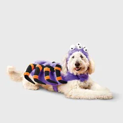 Spider Costume Dog Full Body Costumes - Boots & Barkley™ Purple M