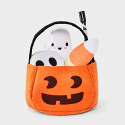 Pumpkin Pail Cat Ball Plush Toy Set - 6pk - Boots & Barkley™