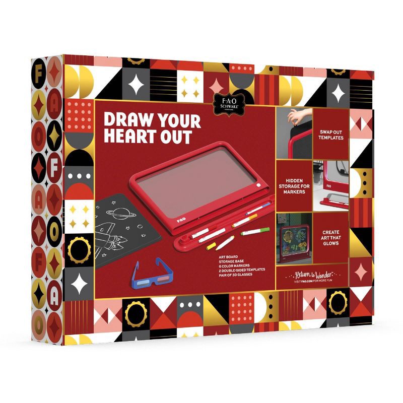 slide 10 of 10, FAO Schwarz Ultimate Neon Light Board 11pc Set, 11 ct