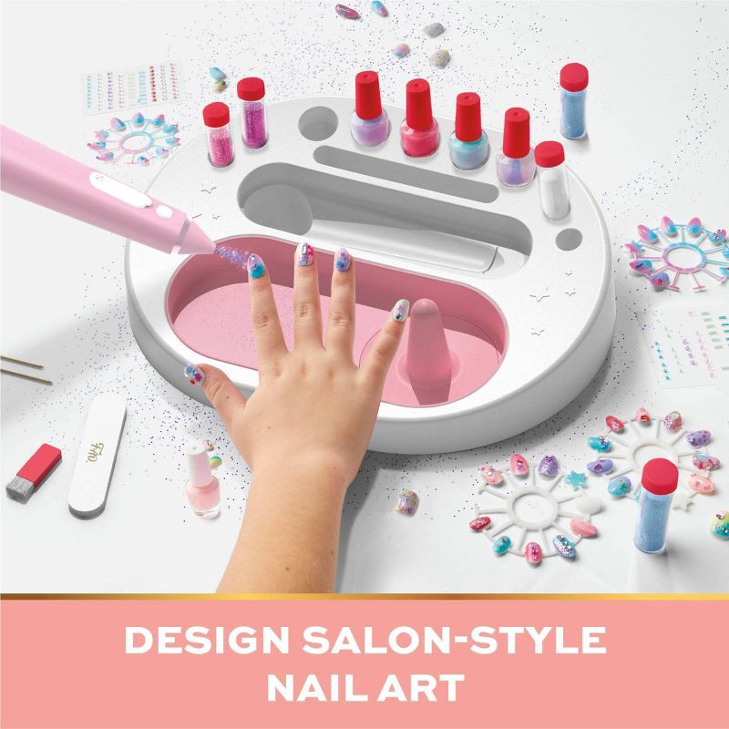 slide 2 of 8, FAO Schwarz Glitz & Glam Nail Studio Custom Press-On Nail Kit, 1 ct