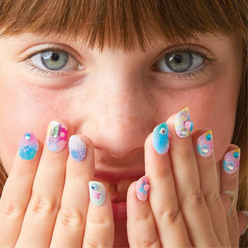 slide 6 of 8, FAO Schwarz Glitz & Glam Nail Studio Custom Press-On Nail Kit, 1 ct