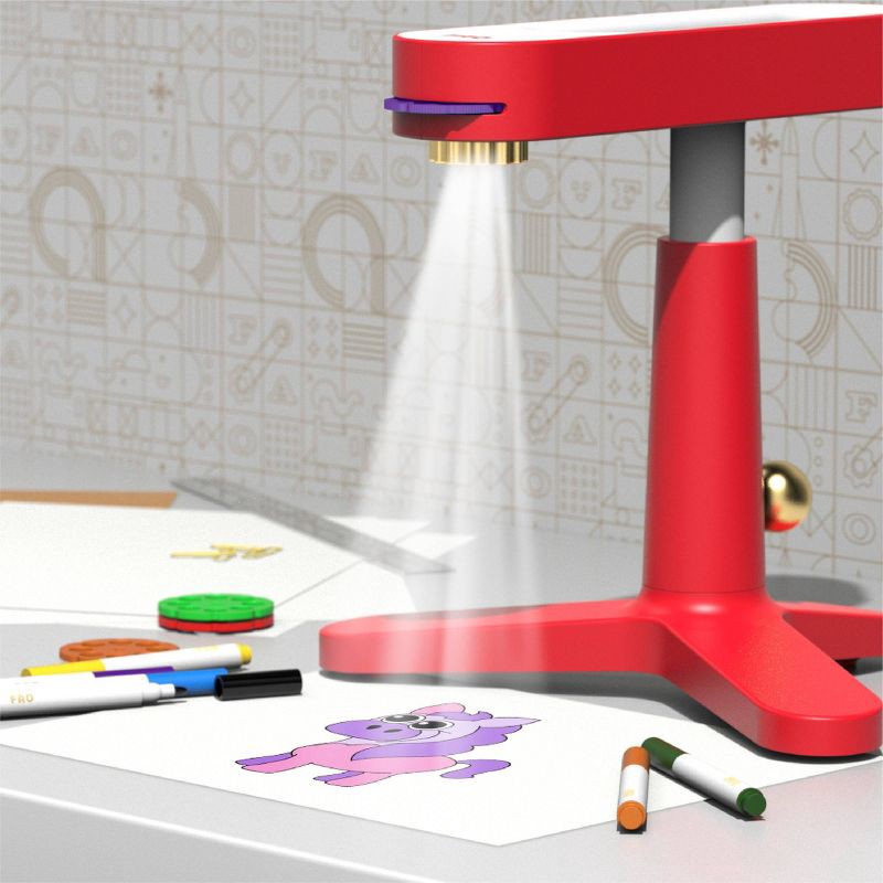 slide 2 of 8, FAO Schwarz Art Tracing Projector 34pc Set, 34 ct