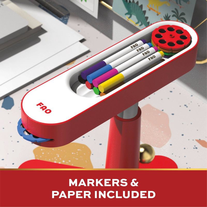 slide 3 of 8, FAO Schwarz Art Tracing Projector 34pc Set, 34 ct