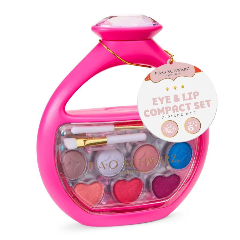 slide 5 of 6, FAO Schwarz Eye & Lip Compact 7pc Set, 7 ct
